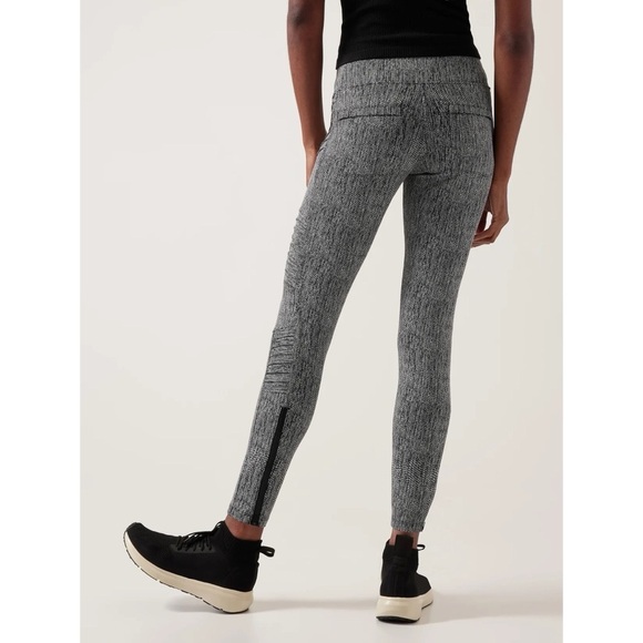 Athleta Delancey Textured Moto Tight Legging - Size Large - Picture 3 of 16
